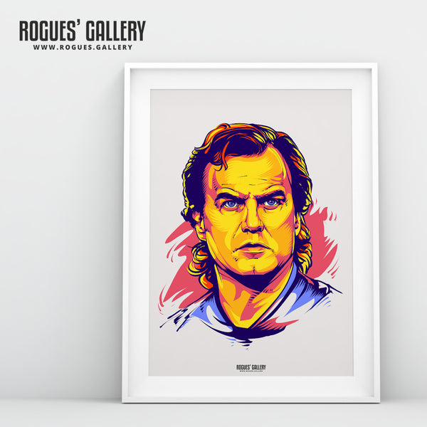 Young Bielsa - Leeds Utd - A3 and huge A1/0 Hero Print!
