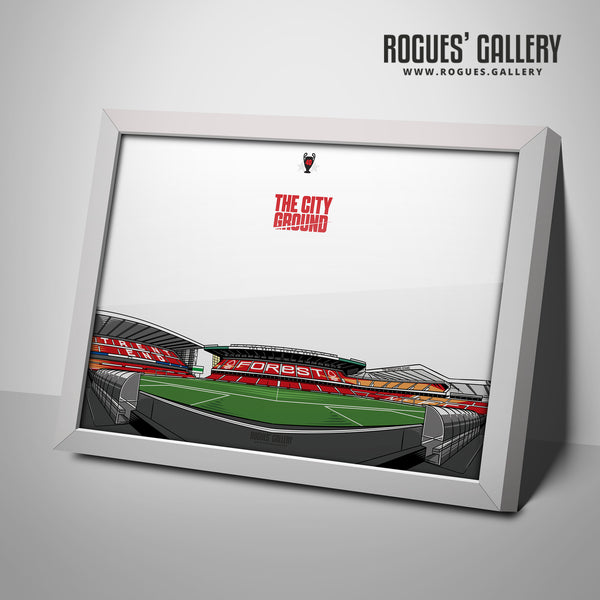 40 Years On - The World Famous City Ground - 3 Variations A3 Prints & A1 option