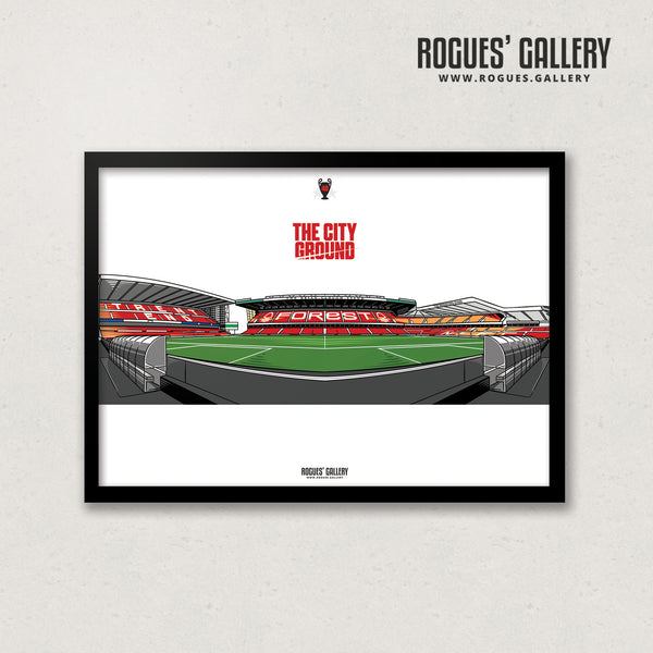 40 Years On - The World Famous City Ground - 3 Variations A3 Prints & A1 option