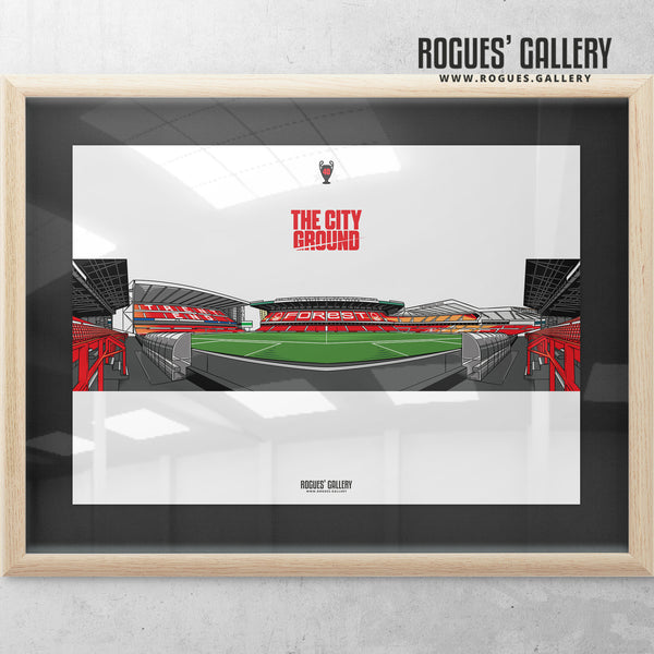 40 Years On - The World Famous City Ground - 3 Variations A3 Prints & A1 option