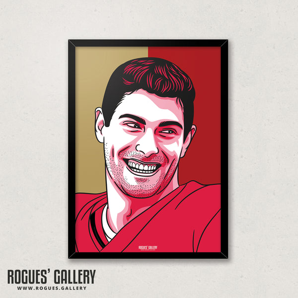 Jimmy Garoppolo - San Francisco 49ers - A3 Icon Print
