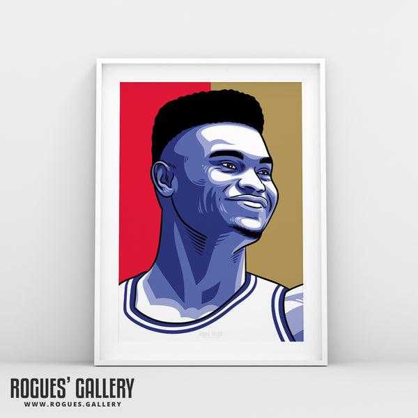 Zion Williamson - New Orleans Pelicans - A3 Icon Print