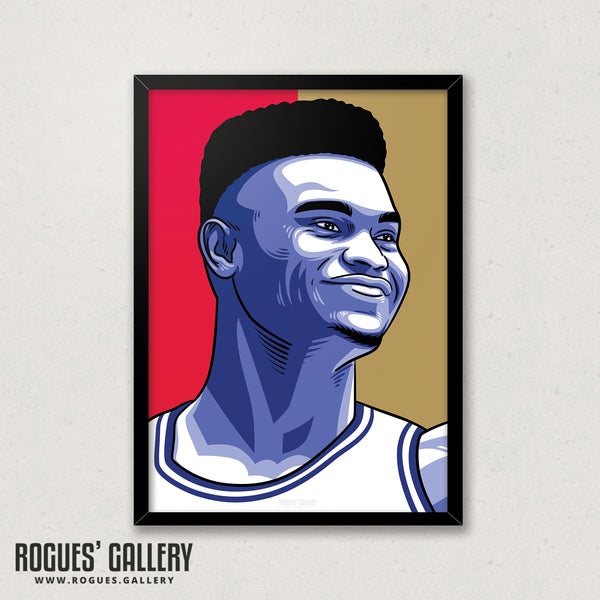 Zion Williamson - New Orleans Pelicans - A3 Icon Print