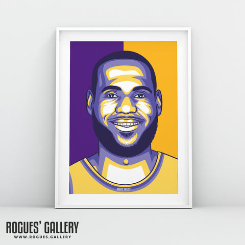 LeBron James - Los Angeles Lakers & Cleveland Cavaliers - A3 Icon Prints