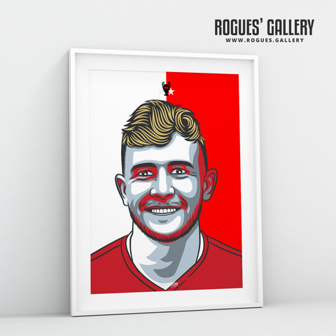 Joe Worrall - Red & White - A3 Print