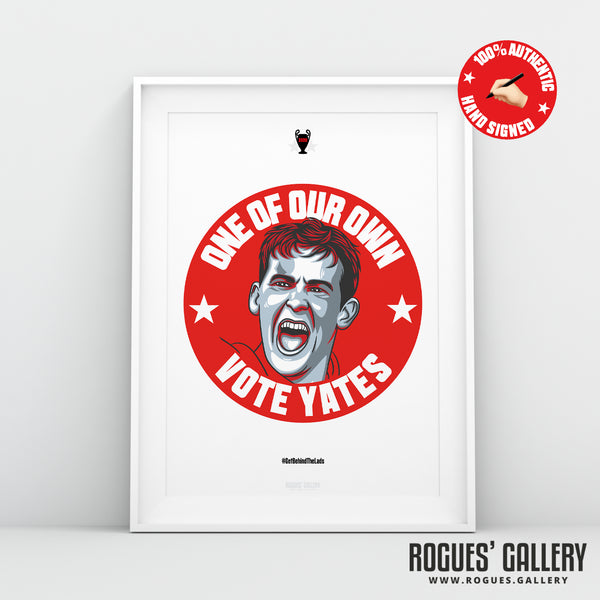 Ryan Yates (Signed) - Get Behind The Lads - A3 Print