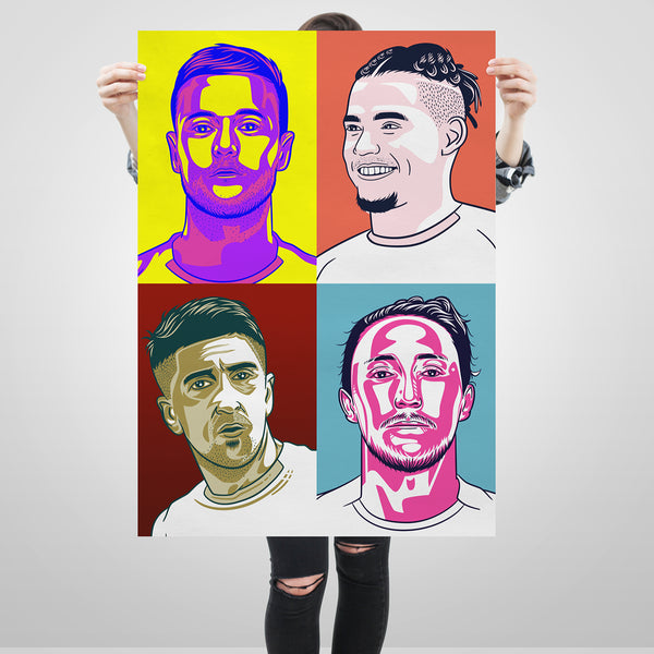 Leeds 2020 Pop Art Portraits - A1 Size Print Set