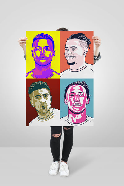Leeds 2020 Pop Art Portraits - A1 Size Print Set