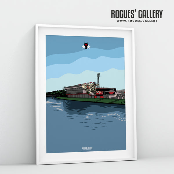 By The Trent - The World Famous City Ground - A3 & A2 Print