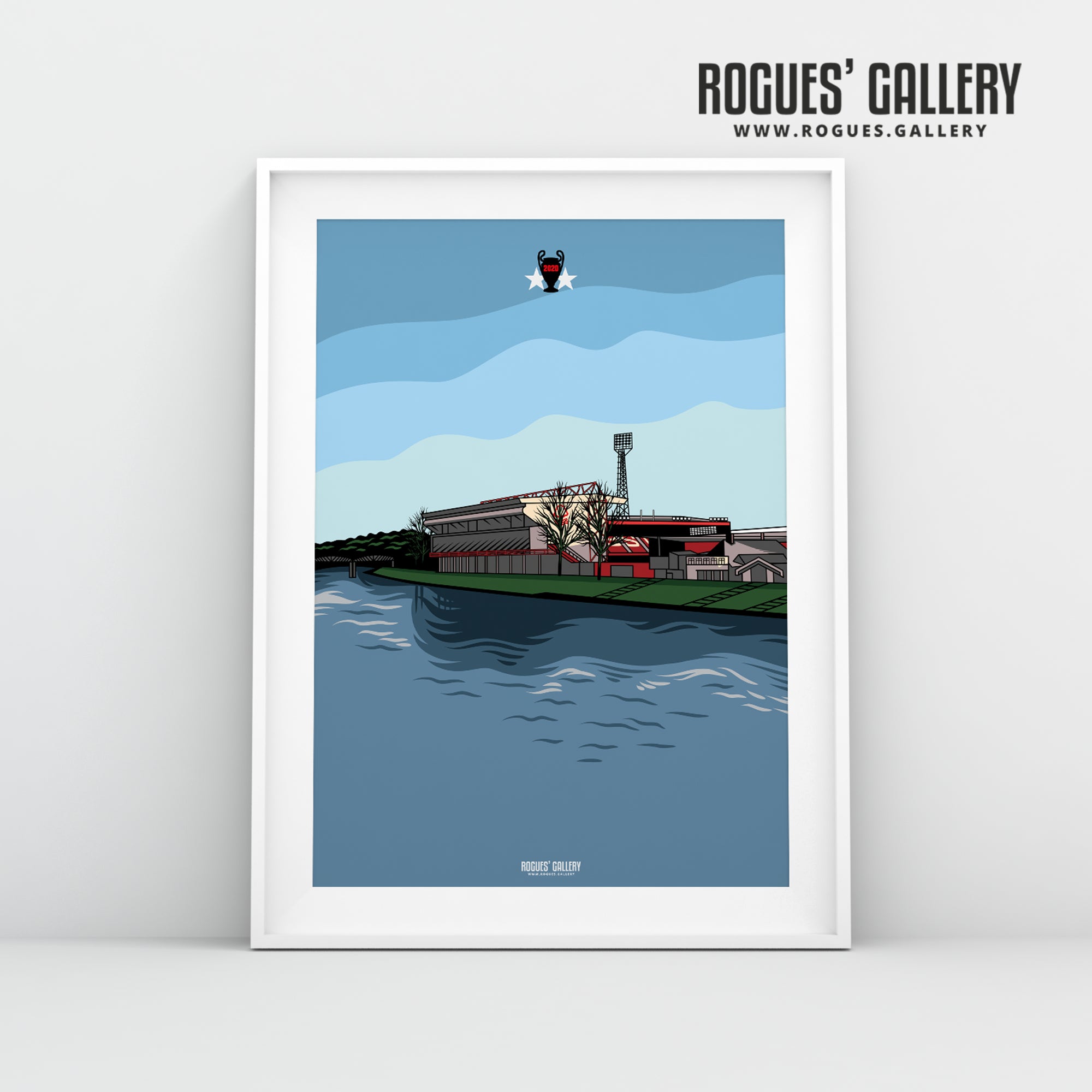 By The Trent - The World Famous City Ground - A3 & A2 Print