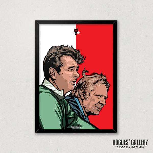 Clough & Taylor - Classic Red & White - A3 Print
