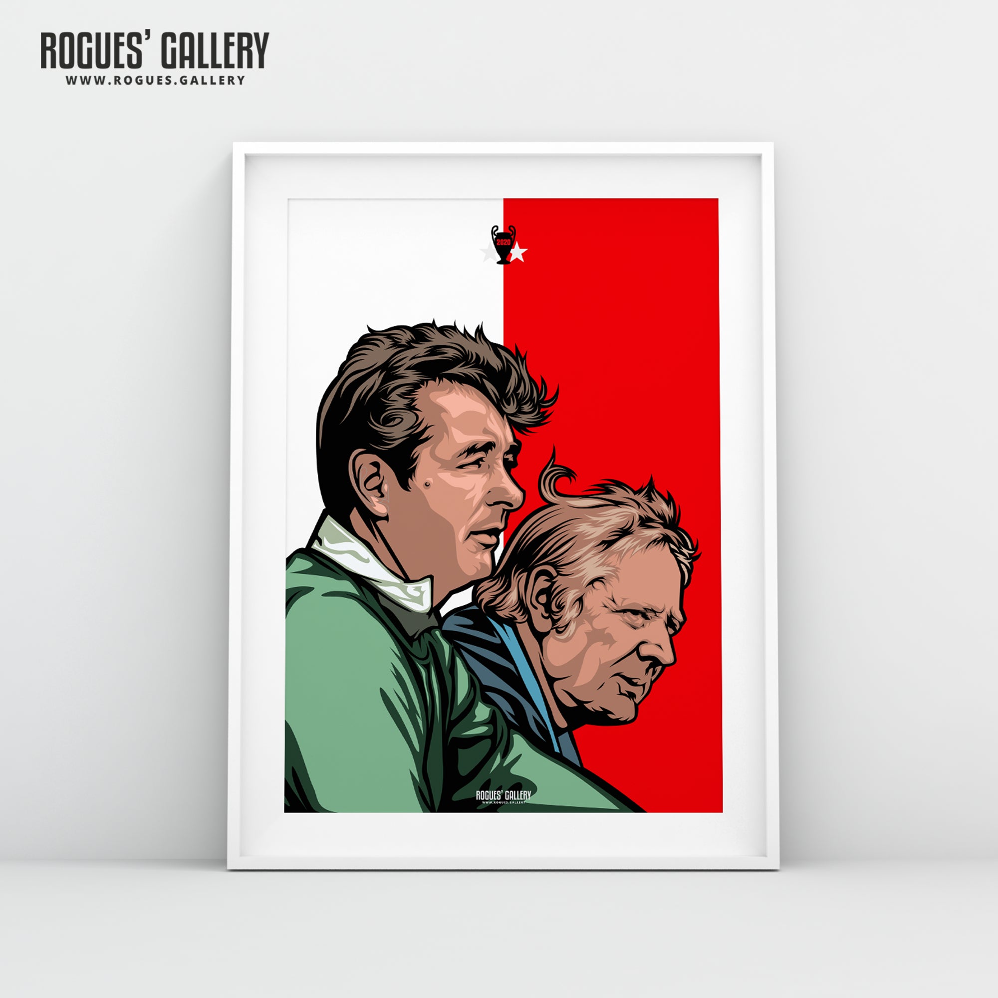 Clough & Taylor - Classic Red & White - A3 Print