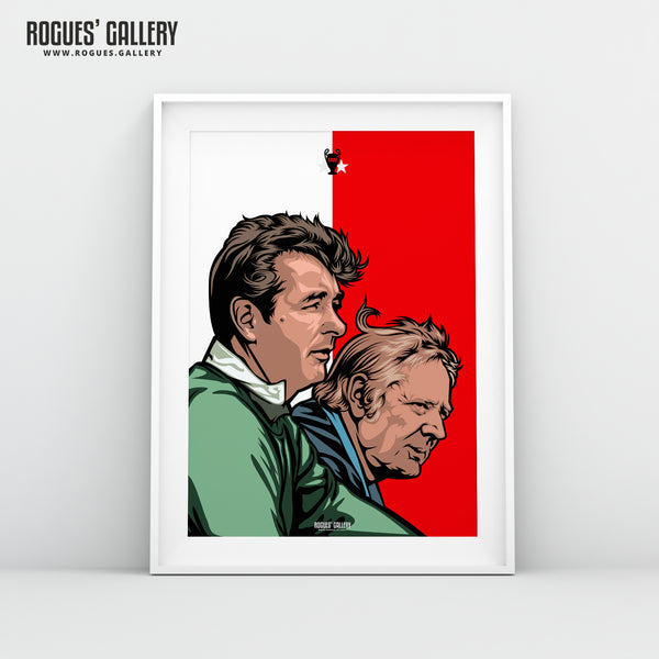 Clough & Taylor - Classic Red & White - A3 Print