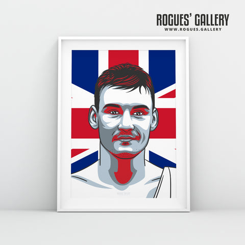 Leigh Wood - Nottingham Boxer - A3 Prints