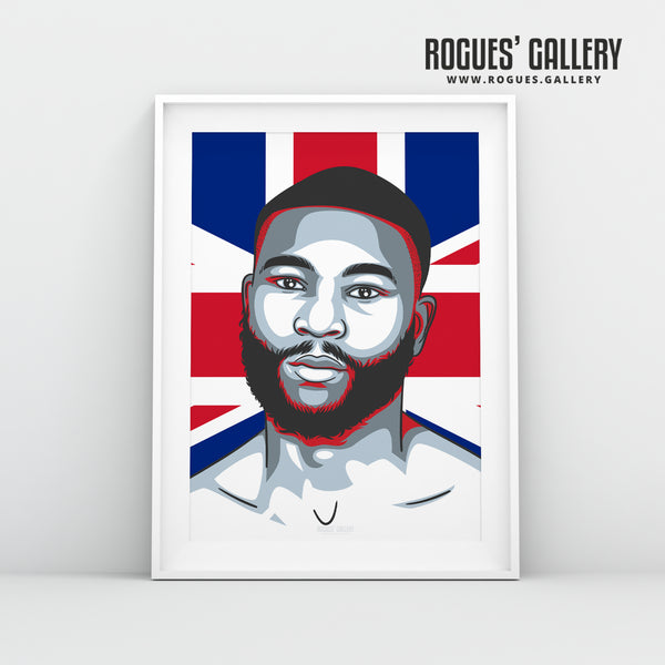 Derrick 'Delboy' Osaze - Nottingham Boxer - A3 Prints