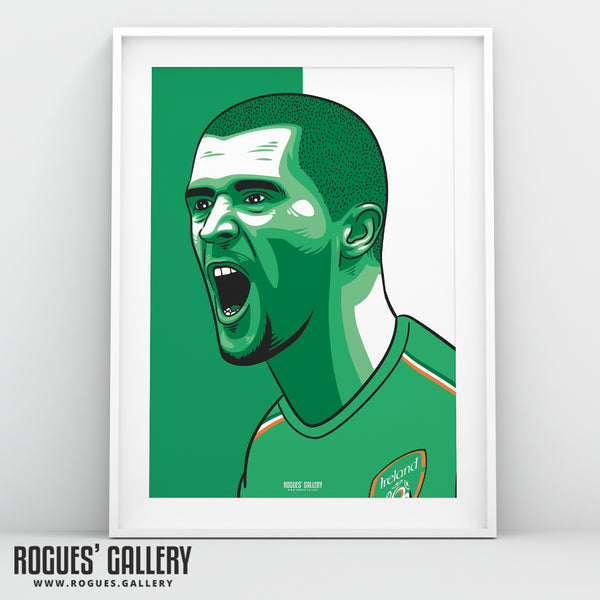 Roy Keane - Irish Icon - A3 Print