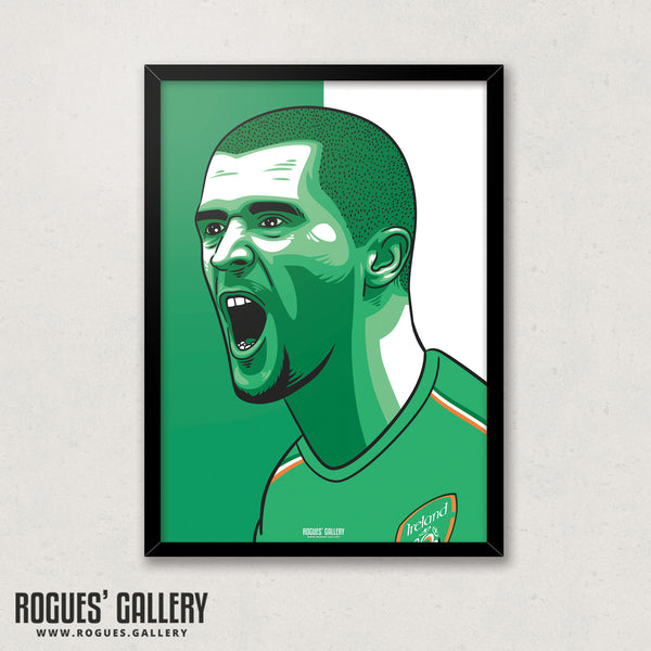 Roy Keane - Irish Icon - A3 Print