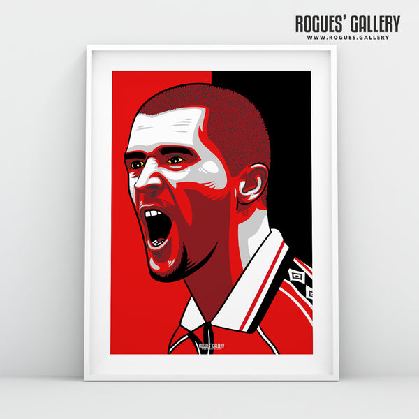 Roy Keane - Machester United Icon - A3 Print