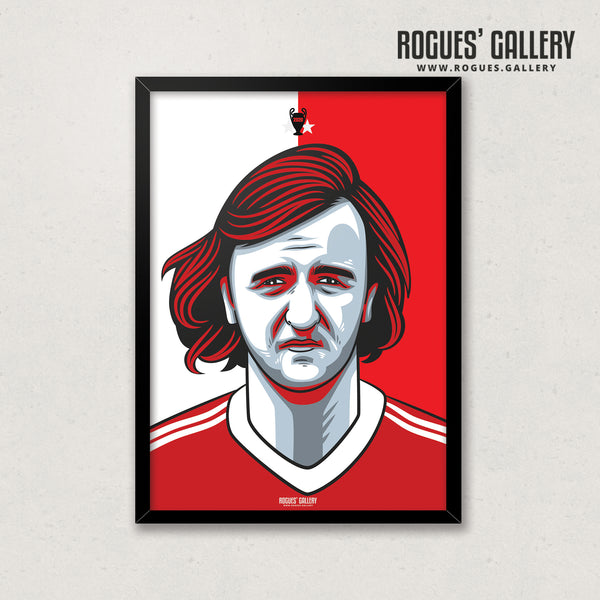 Kenny Burns - #GetBehindTheLads - A3 Print