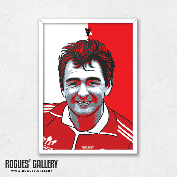 Brian Clough - #GetBehindTheLads - A3 Print