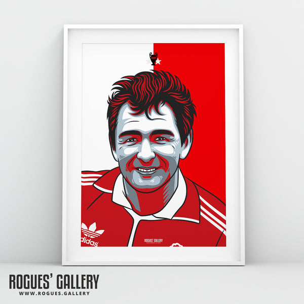 Brian Clough - #GetBehindTheLads - A3 Print
