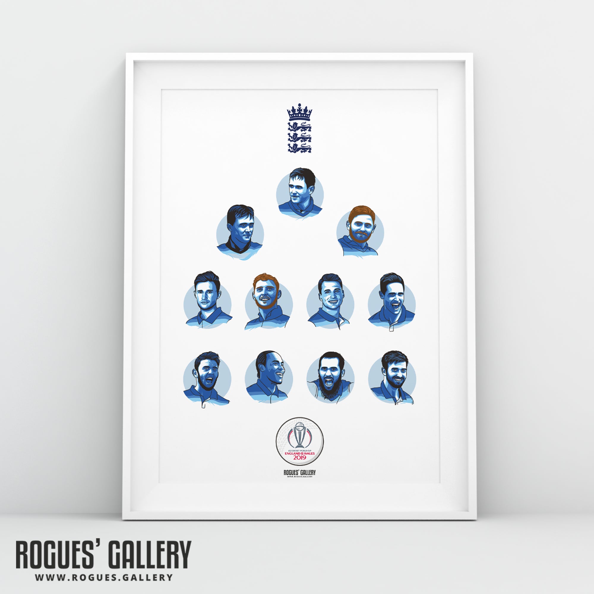 Cricket World Cup Winners 2019 - Get Behind The Lads Squad - A3 Print