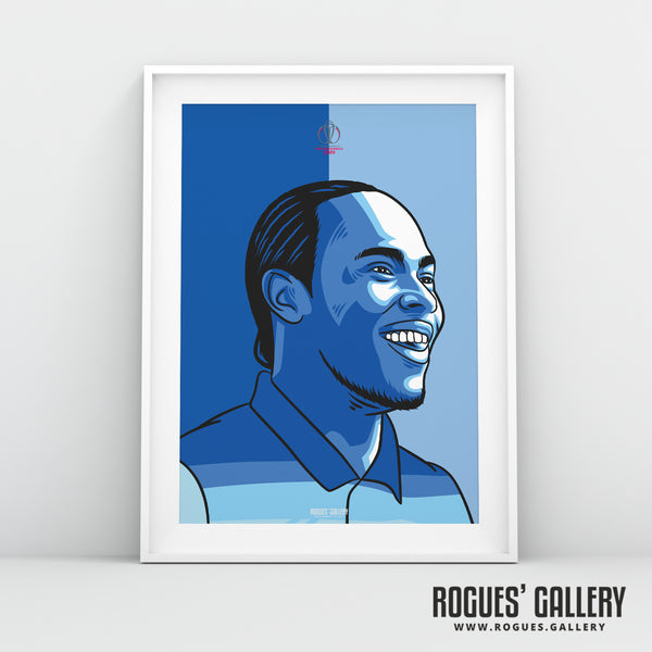 Jofra Archer Cricket World Cup Winner 2019 - Get Behind The Lads A3 Print
