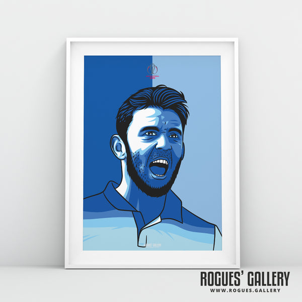Liam Plunkett Cricket World Cup Winner 2019 - Get Behind The Lads A3 Print
