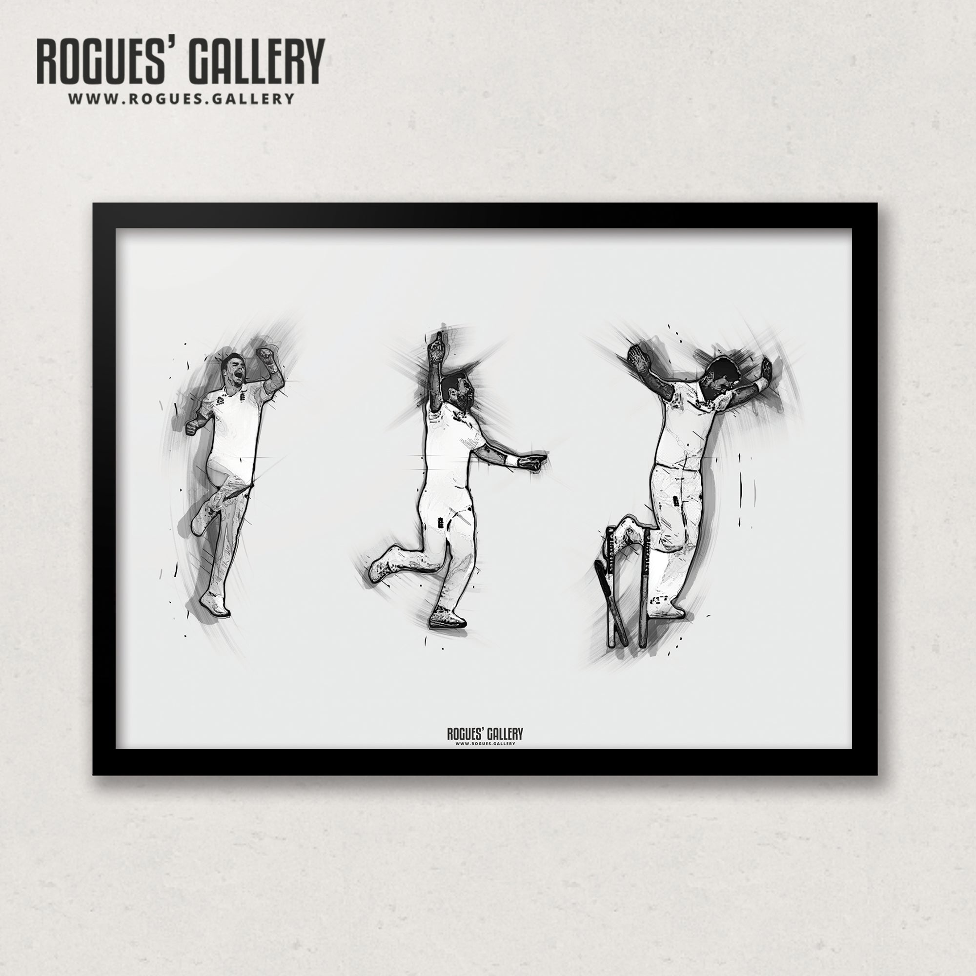 The Burnley Express' 500th Wicket - A3 Print