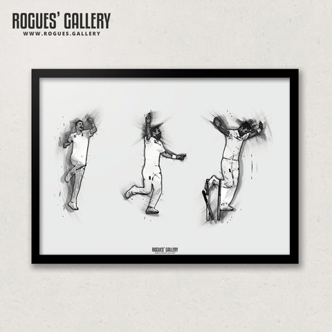 The Burnley Express' 500th Wicket - A3 Print