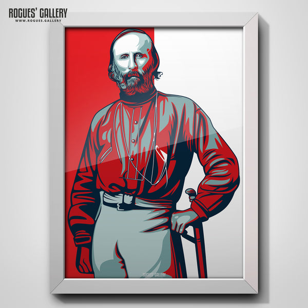 Garibaldi Portrait - As seen in the Garibaldi Suite at The City Ground - A3 Print