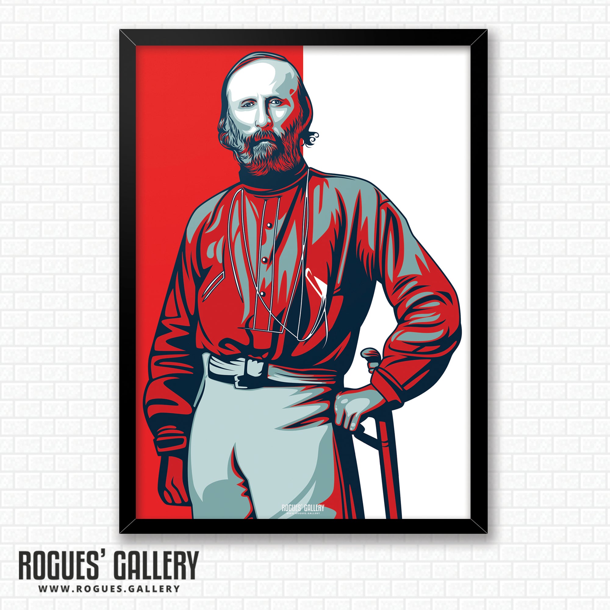 Garibaldi Portrait - As seen in the Garibaldi Suite at The City Ground - A3 Print