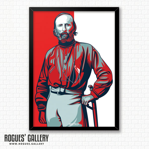 Garibaldi Portrait - As seen in the Garibaldi Suite at The City Ground - A3 Print