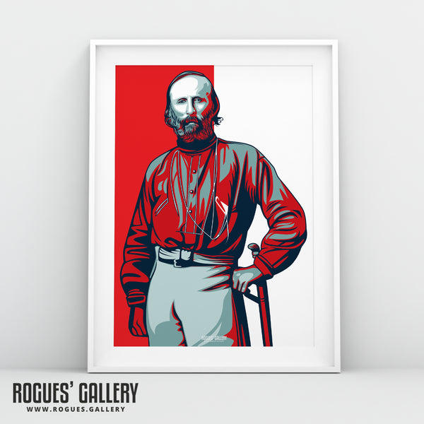 Garibaldi Portrait - As seen in the Garibaldi Suite at The City Ground - A3 Print