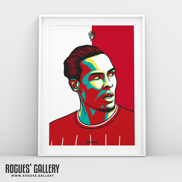 Van Dijk - A3 Champions Icon Print