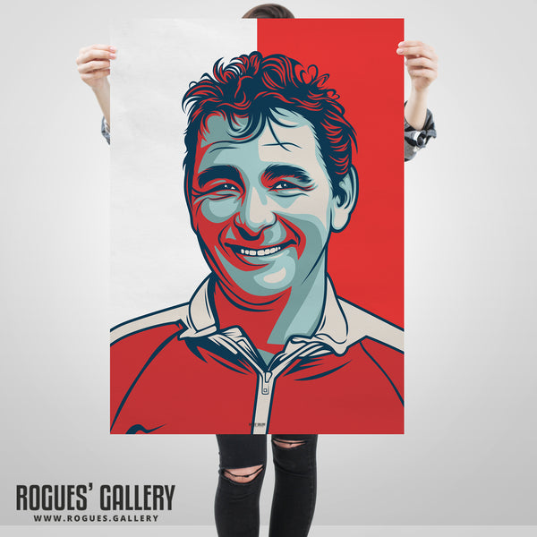 Brian Clough: The Genius - Huge A1 Art Print