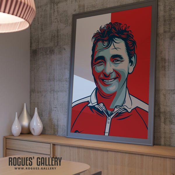 Brian Clough: The Genius - Huge A1 Art Print