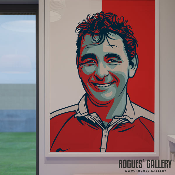 Brian Clough: The Genius - Huge A1 Art Print