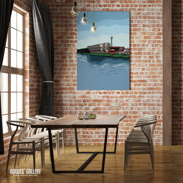 By The Trent - The World Famous City Ground - HUGE A1 Art Print