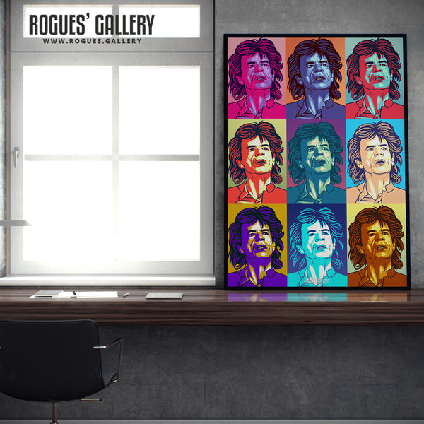 Mick of The Stones - Various Styles of A3, A1 & A0 Prints
