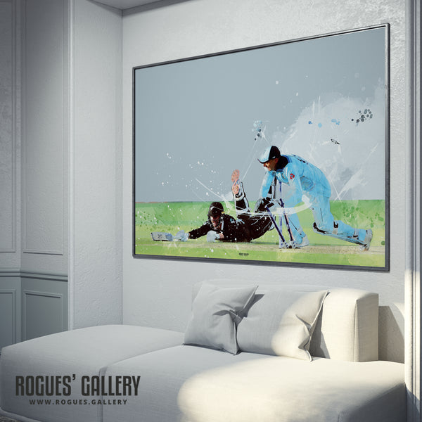 That Run Out by Jos Buttler - England CWC2019 Winners - A3/A2/A1/A0 Prints