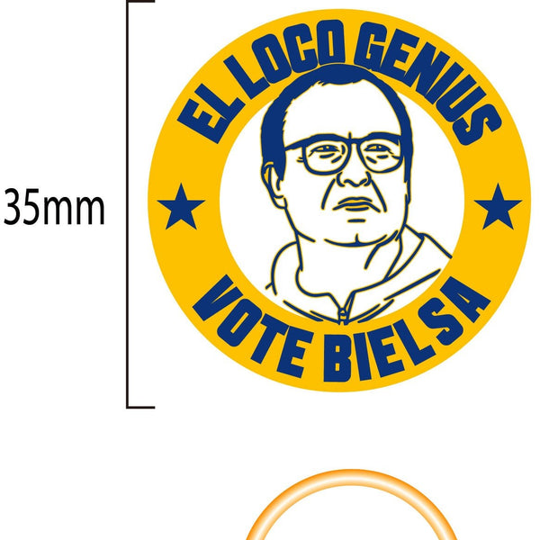 Leeds United #GetBehindTheLads Bielsa Campaign Pins & key rings