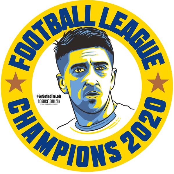 Leeds United CHAMPIONS #GetBehindTheLads Campaign Stickers