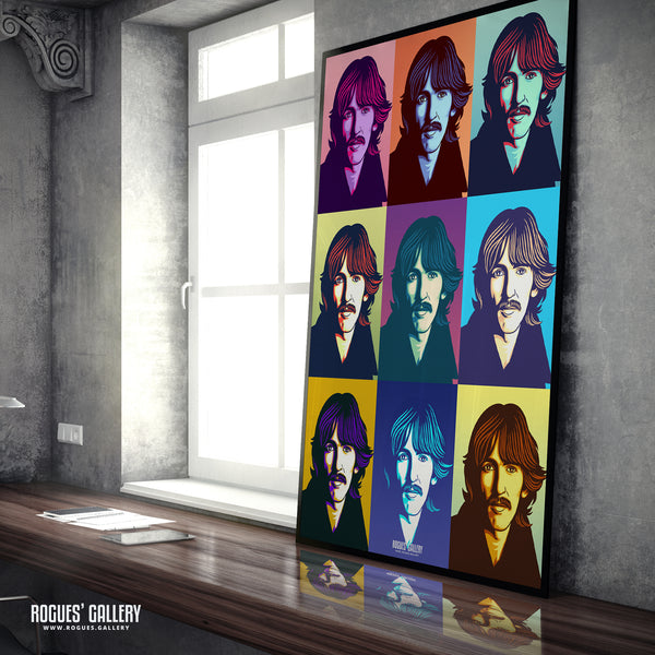George Harrison - The Beatles - Various Styles of A3, A1 & A0 Prints