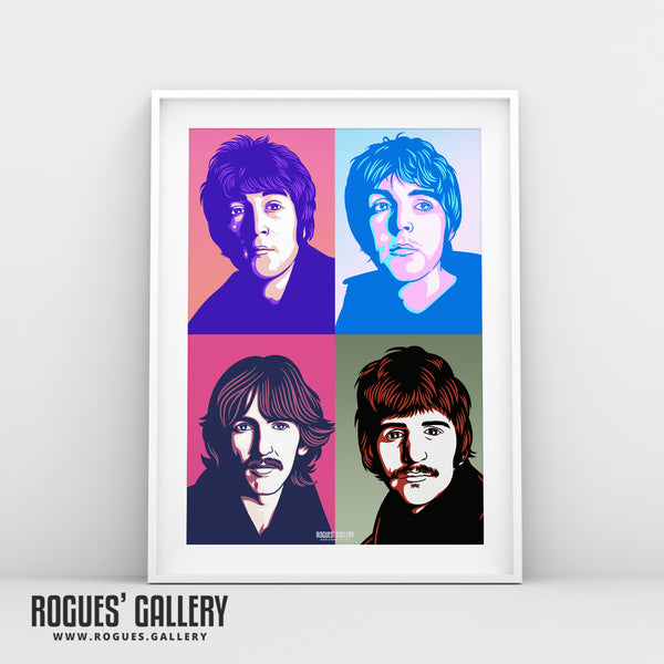 The Pop Art Beatles - A3, A1 & A0 Prints