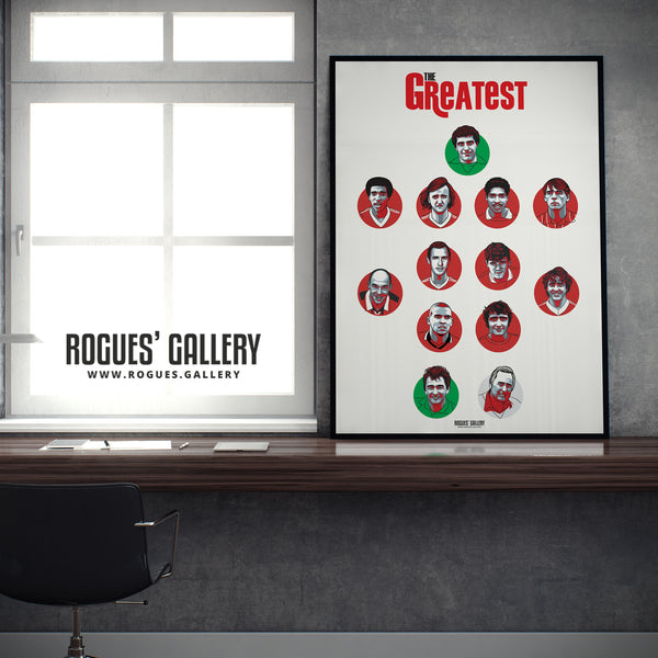 The Greatest - Nottingham Forest's Dream Team - #GetBehindTheLads 40th Anniversary Print - A3, A2, A1 or A0 Print