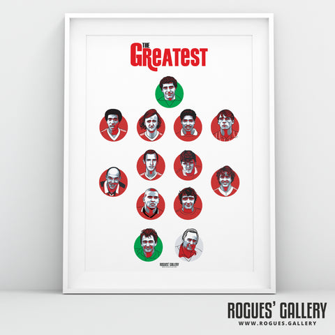 The Greatest - Nottingham Forest's Dream Team - #GetBehindTheLads 40th Anniversary Print - A3, A2, A1 or A0 Print
