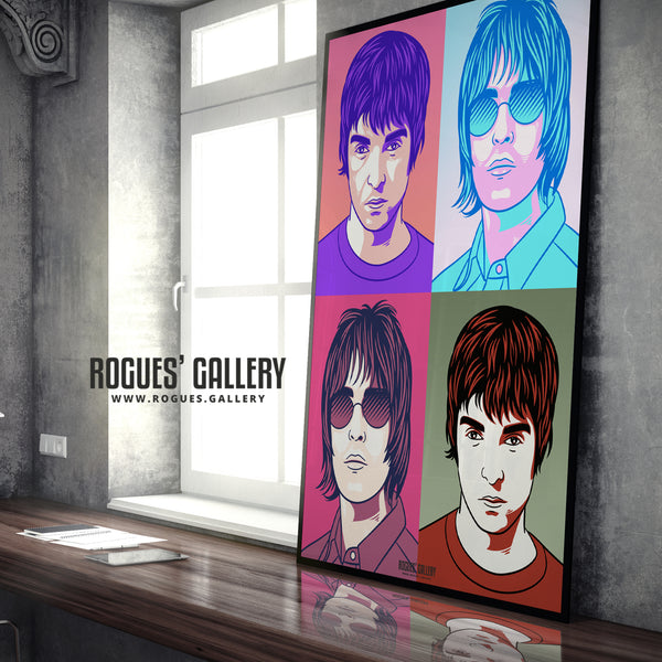 Oasis - A3, A1 & A0 Pop Art Prints