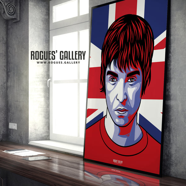 Noel Gallagher of Oasis - Various Styles of A3, A1 & A0 Prints