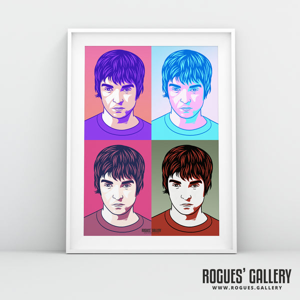 Noel Gallagher of Oasis - Various Styles of A3, A1 & A0 Prints